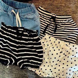 Four pairs of toddler shorts 12-18 months